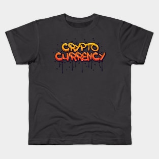 Crypto currency street art Kids T-Shirt